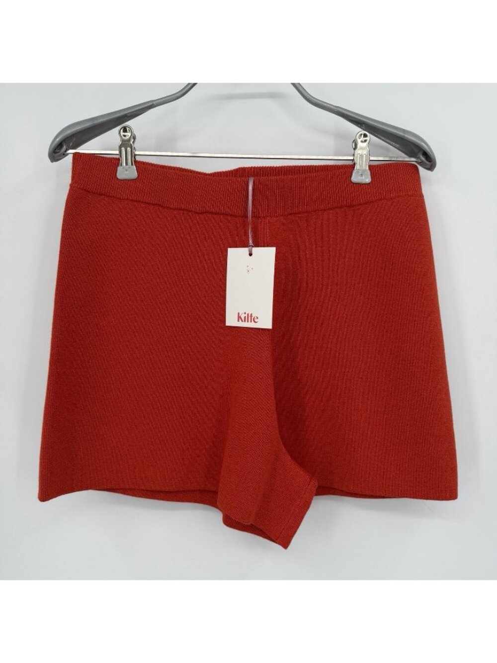 Kilte Collection Alex Knit Shorts in Cherry Red size 2/M Cotton-Cashmere Blend